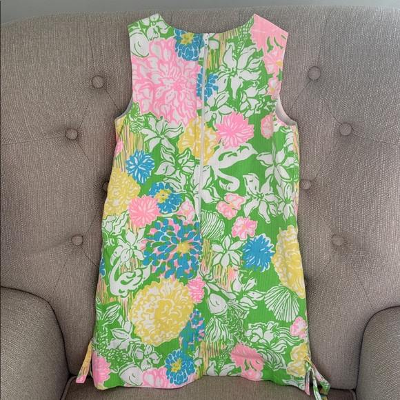Lilly Pulitzer Girls Hibiscus Stroll Shift dress size 8 kids - Picture 6 of 9